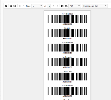 asset barcode label